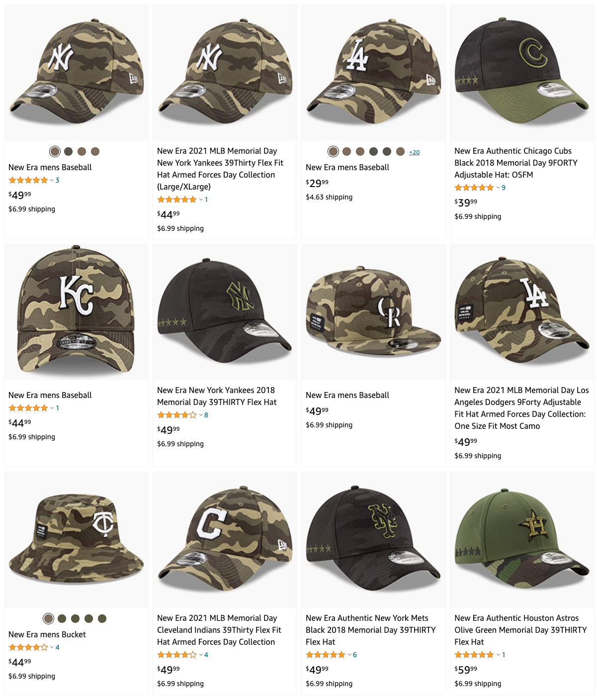 Memorial Day camo Hats for sales