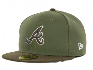 Atlanta Braves Custom Green New Era Hat, 59fifty