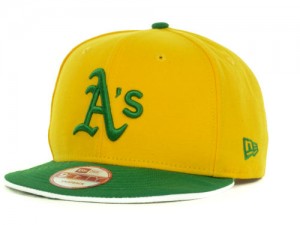 Oakland Athletics MLB New Era Double Flip Snapback Hat 2