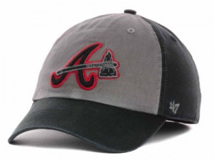 Atlanta Braves MLB 47 Brand Hat, Gray Undergrad
