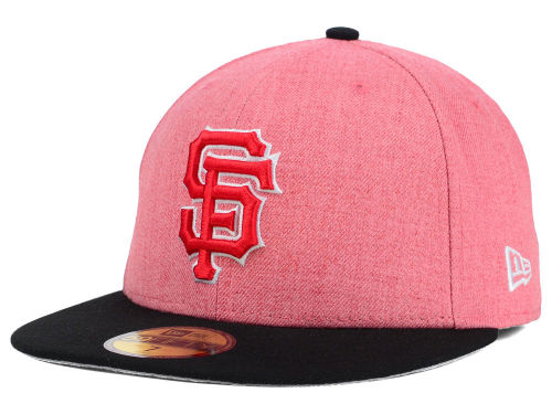 New Era 59fifty Hats, the Eaton Color Collection San FRancisco Giants Red 59fifty Wool Hat
