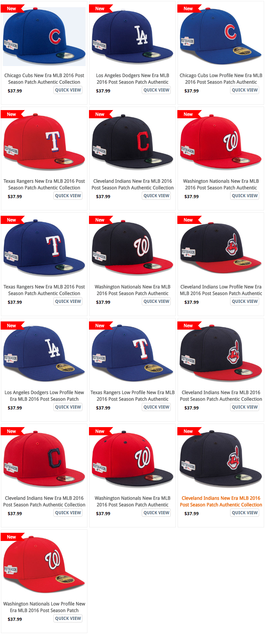 PostSeason Patch Cap every MLB Team