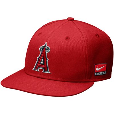 Nike Los Angeles Angels of Anaheim True Logo Snapback Adjustable Hat - Red