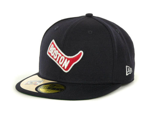 Boston Red Sox New Era MLB Cooperstown Patch 59fifty cap