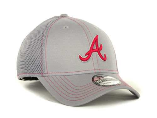 Atlanta Braves New Era MLB Gray Neo 39THIRTY Hat
