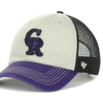 Colorado Rockies 47 Brand MLB Mesh Hat Schist