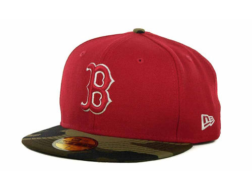 Boston Red Sox Camo Hat New Era MLB Team Camo 59FIFTY Cap