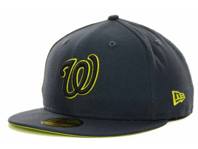 Washington Nationals Gray and Neon New Era Hat, MLB