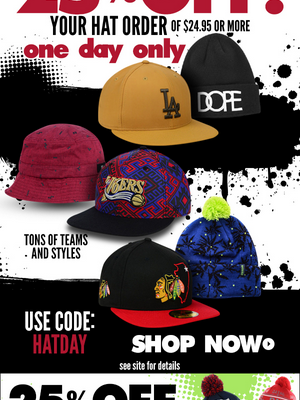 Lids Discount Today only