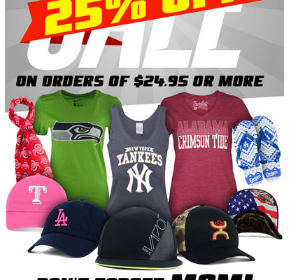 Lids 25 Off Sitewide for Mother's Day