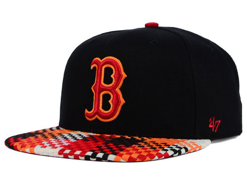 Checkered Bill, Black and Red, Forty Seven Brand Snap back