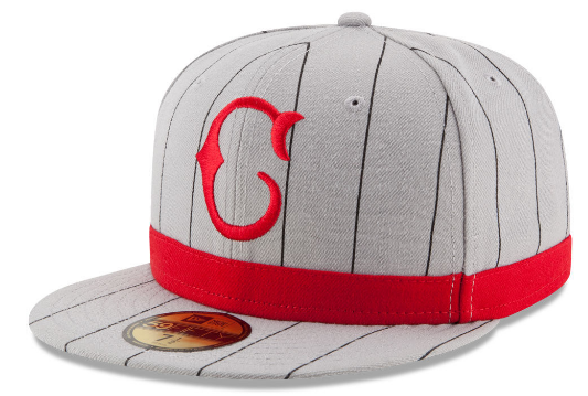 REds Throwback gray and Red Striped Hat