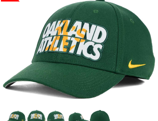 Oakland Athletics Verbiage block text hat, nike swoosh