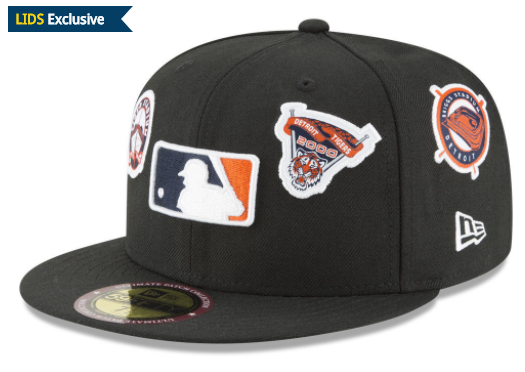 Detroit Tigers Patches through the years Cap from New Era