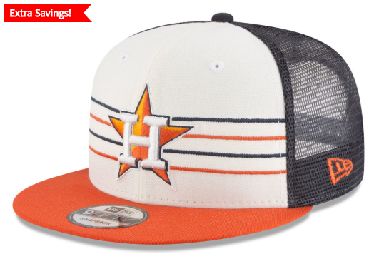 Astros Snapback Trucker hat with 3 stripes